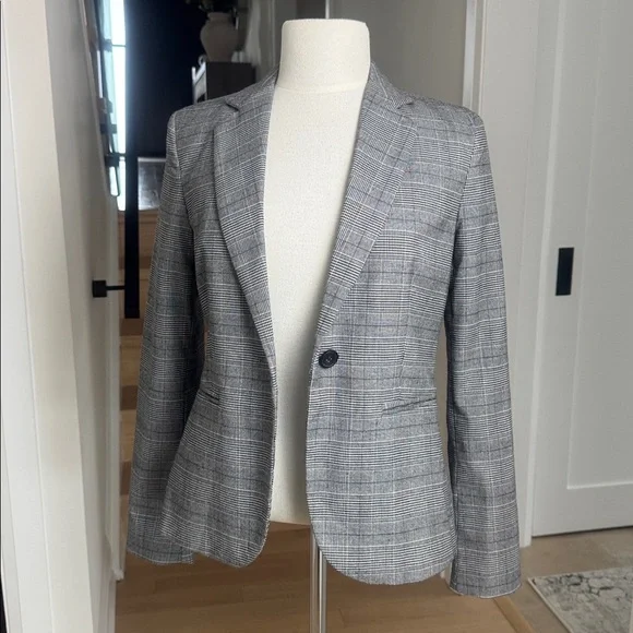 ZARA Plaid Tailored Blazer – Size EUR 34 / US 2 – NWOT - Picture 4 of 8